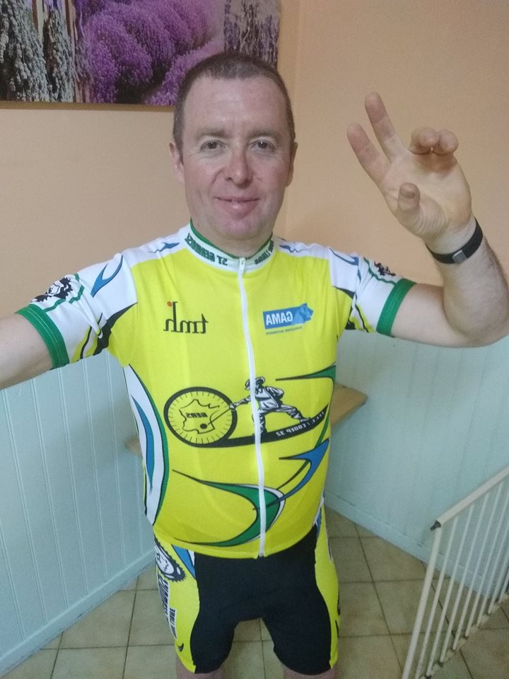 Thierry Mollé et le nouvel équipement de la ROUE LIBRE SAINT GERMOISE