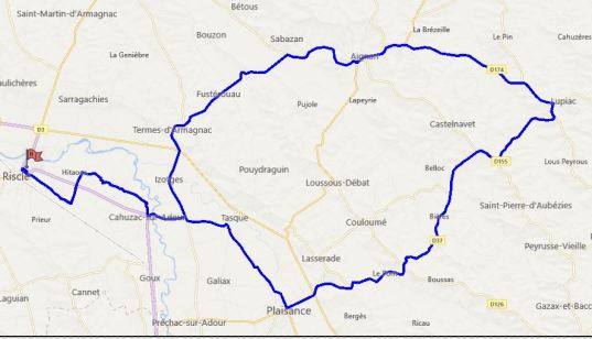 circuit 66 randonnee de riscle le 8 avril 2018.JPG