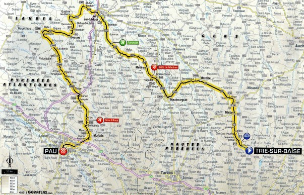 etape trie sur baise pau tour 2018