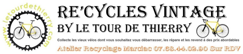 affiche logo re cyclage avec velo face