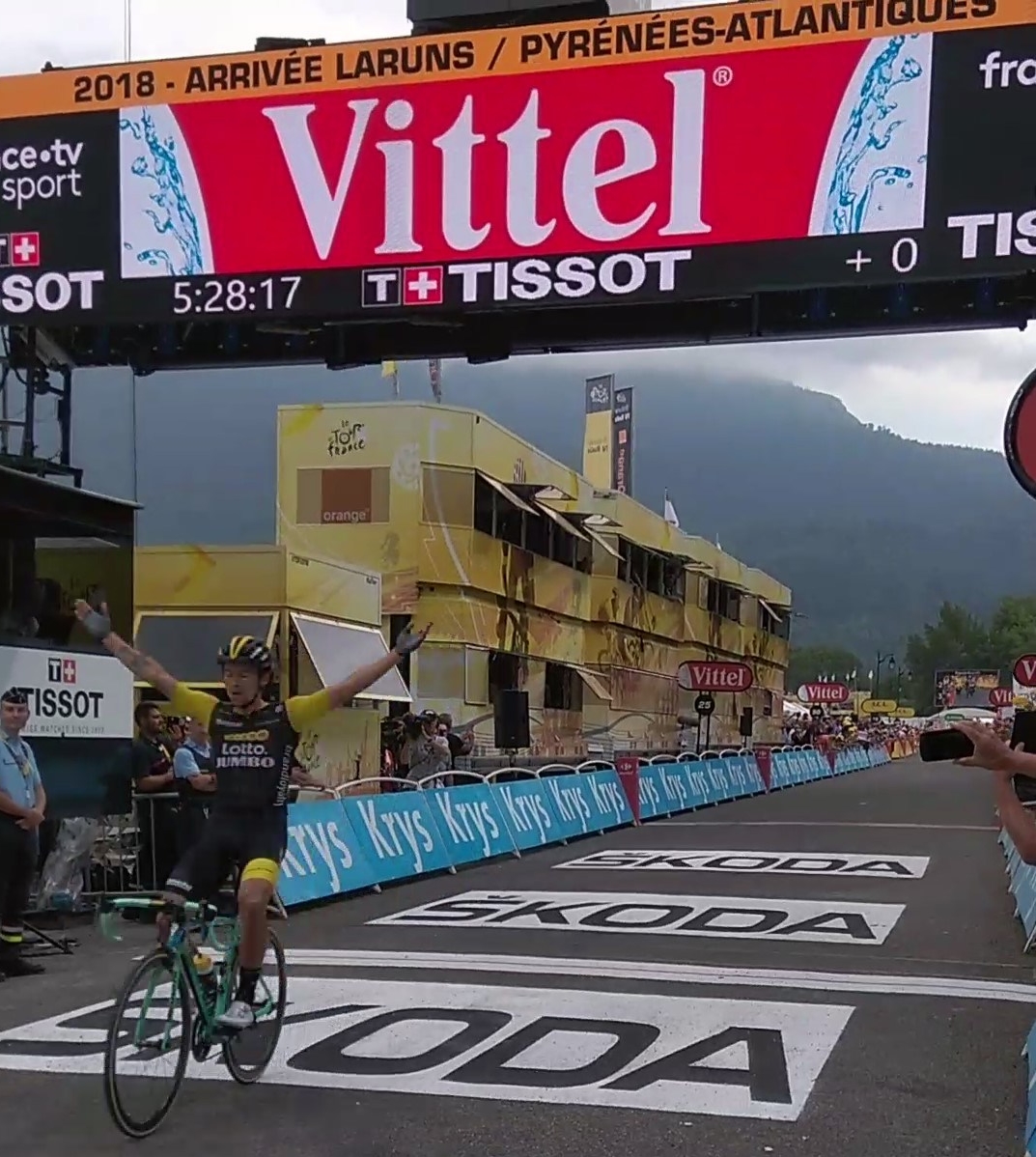 victoire du Slovène Primoz Roglic a laruns