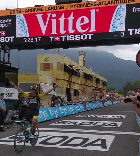 victoire du Slovène Primoz Roglic a laruns